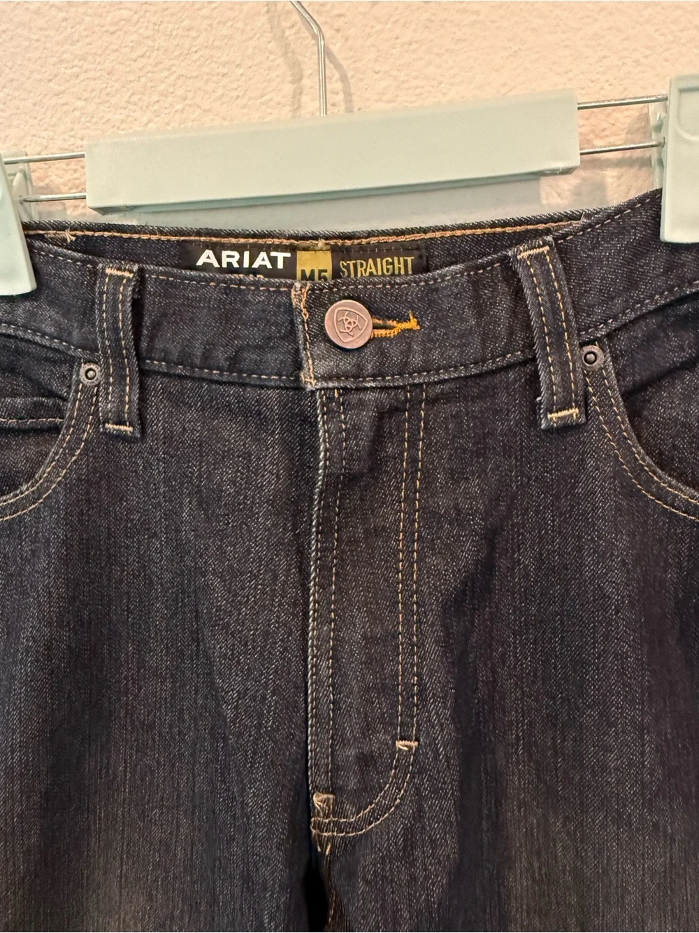 ARIAT Rebar M5 Men’s Straight Leg JEANS 34x32 Denim Workwear Loop Lock